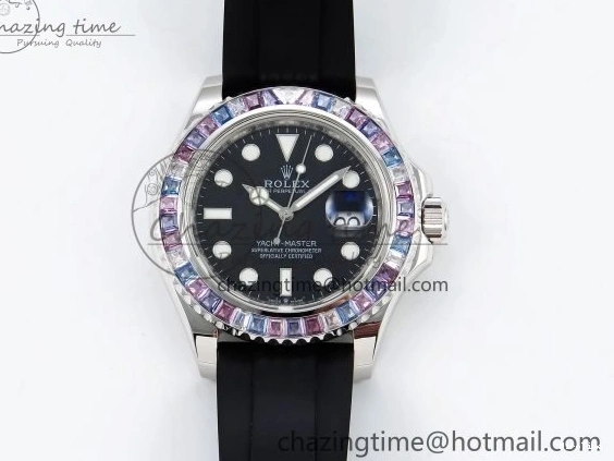 MiroTime 0422 Yacht-Master 226659 KF 1:1 Best Edition Diamonds Bezel WG Wrapped on Oysterflex Strap VR3235 (Gen Weight) Timeless 1576
